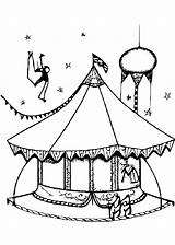 Circus Coloring Page · Creative Fabrica sketch template