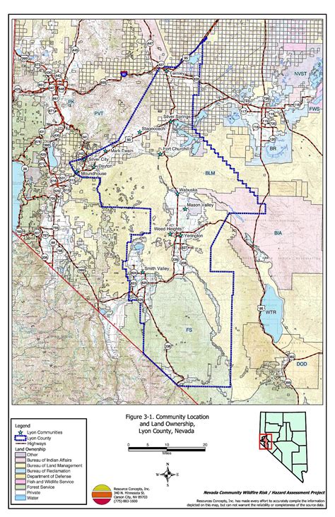 3.0 Description of The County - Lyon County Fire Plan - Nevada Community Wildfire Risk / Hazard ...