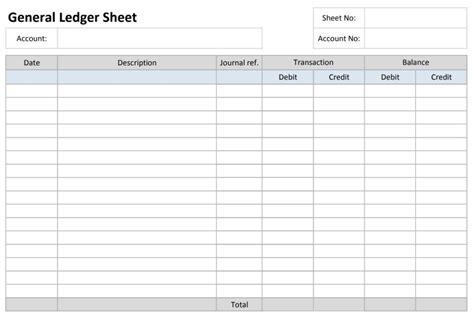 Google Sheets Ledger Template