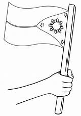 Philippines Flag 3 Coloring Page  Free Printable Pages For Kids sketch template