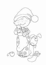 Free Dearie Dolls Digi Stamps  Digital Christmas sketch template