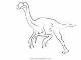 Gallimimus Coloring Page For Kids  Free Dinosaurs Printable sketch template