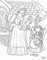Little Red Riding Hood Coloring Pages  Learny Kids sketch template