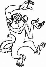 Printable Monkey Coloring Pages sketch template