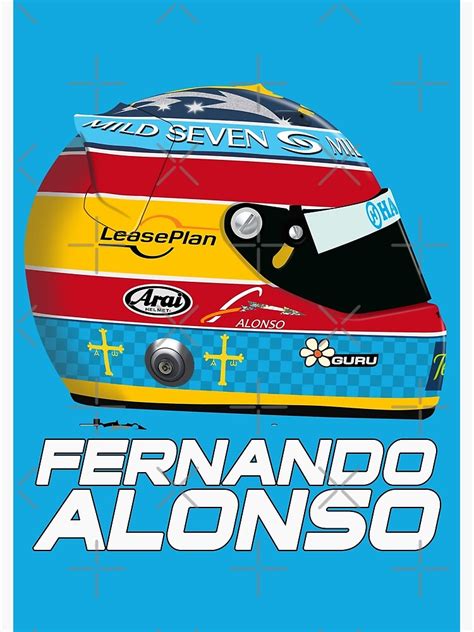 "Fernando Alonso - 2005 R25 Renault Helmet" Poster for Sale by JageOwen ...