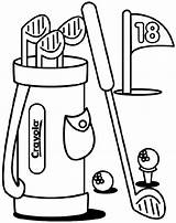 Golf Coloring Page  Crayolacom sketch template