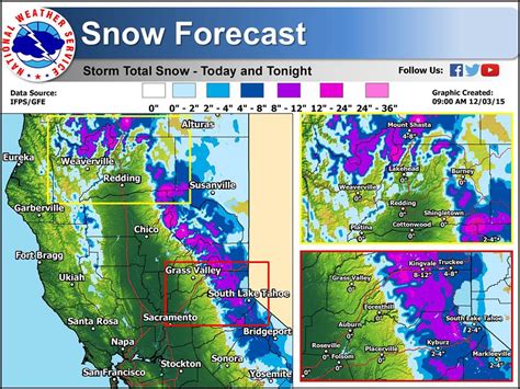 Winter Storm Warning for California Today | 8-14" of Snow Forecast, 1-2 ...