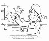 Parable Of The Mustard Seed Coloring Page sketch template