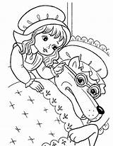 Little Red Riding Hood Coloring Pages  Kidsuki sketch template