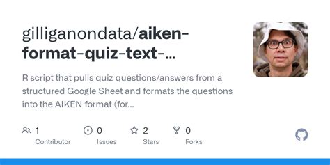 GitHub - gilliganondata/aiken-format-quiz-text-generator: R script that pulls quiz questions ...