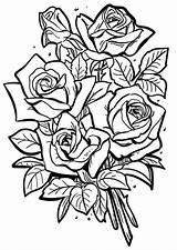 14 Gorgeous Rose Coloring Pages For Kids And Adults sketch template