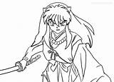 Printable Inuyasha Coloring Pages For Kids sketch template