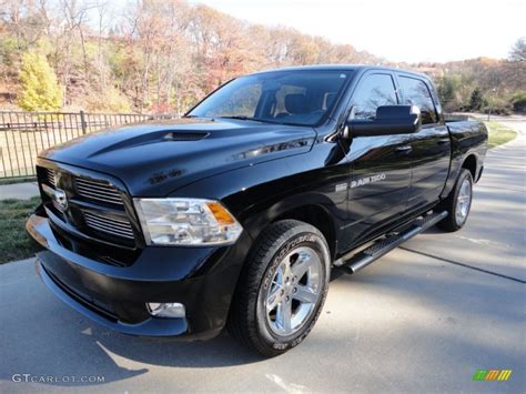 2012 Black Dodge Ram 1500 Sport Crew Cab 4x4 #73347541 Photo #6 | GTCarLot.com - Car Color Galleries