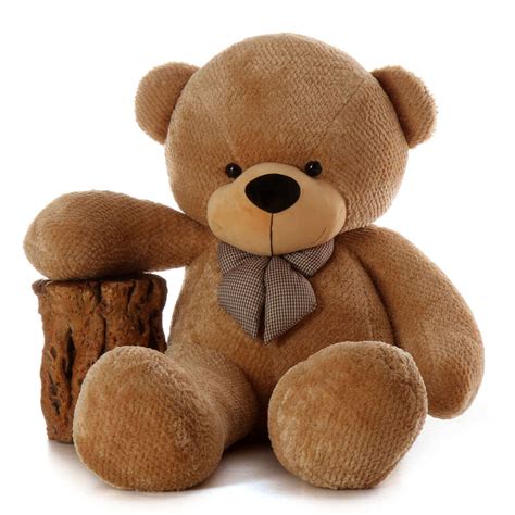 Shaggy Cuddles 72" Life Size Amber Plush Teddy Bear - The Biggest Giant Teddy Bear