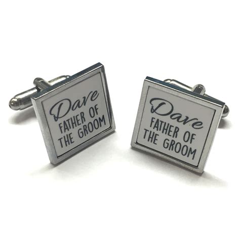 Personalised Father of the Groom Cufflinks | Forever Memories