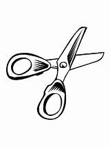 Scissors coloring pages sketch template