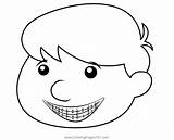 Boy Smile With Braces Coloring Page For Kids  Free Boys Printable sketch template
