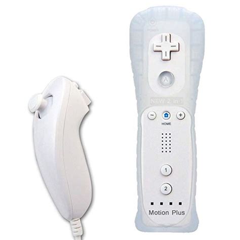 Bigaint for Wii Nunchuk/Nunchuck Controller, 2in1 Built in Motion Plus Remote and Nunchuck ...