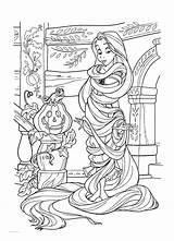 Tangled Free To color For Children  Coloring Pages sketch template