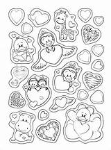 Printable Stickers For Coloring Pages sketch template