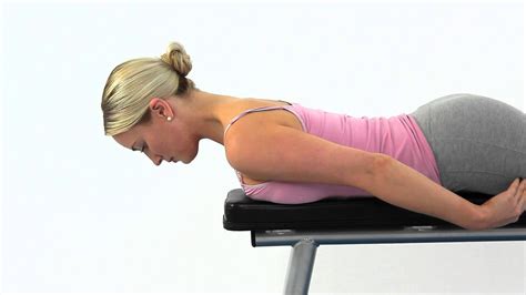 Neck extension over bench part 1 - YouTube