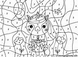 Free Printable Unicorn Color By Number Coloring Pages  sketch template