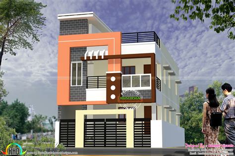 Modern South Indian home design 1900 sq-ft - Kerala home design and floor plans