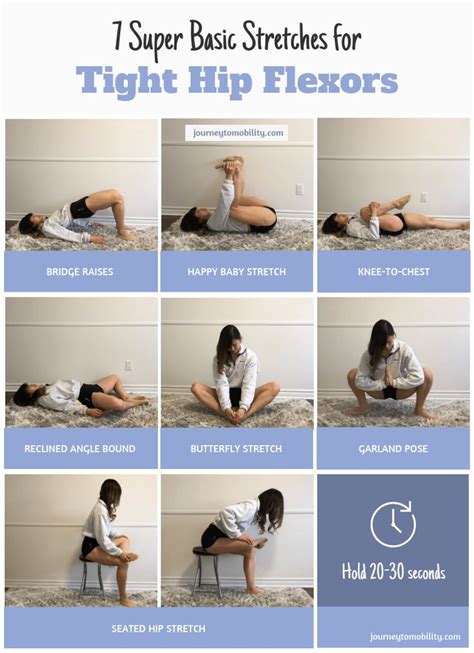 Tight Hip Flexors Stretches | Hip flexor exercises, Hip workout, Hip mobility exercises