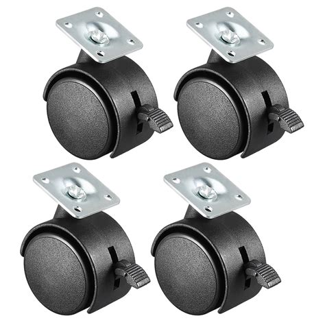 Swivel Casters 2 Inch Nylon 360 Degree Top Plate Caster Wheels with ...