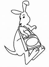 Jumping Wallaby Coloring Page  Free Printable Pages For Kids sketch template