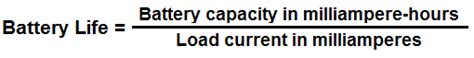 Battery Life Calculator
