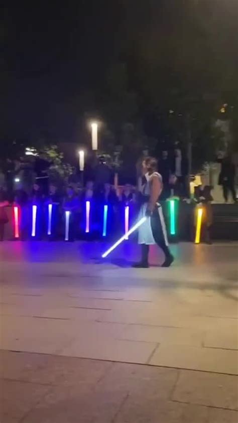 Lightsaber Duel. : r/gifs