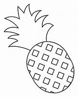 Simple Pineapple Fruit coloring Page  Download Print Or Color Online sketch template