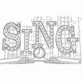 Sing Movie Coloring Pages  Home sketch template