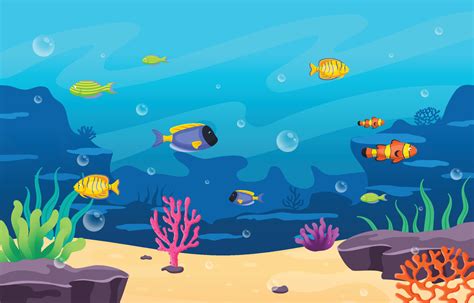 Ocean Cartoon Background