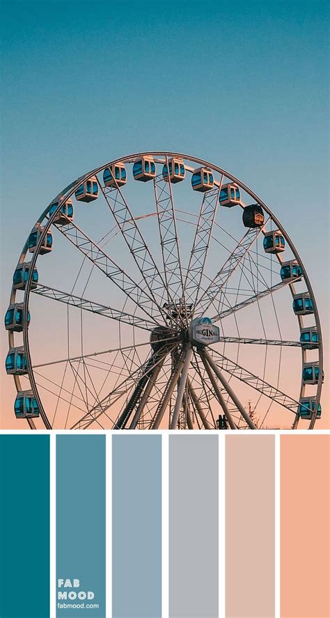 Color Inspiration : Ombre Teal and Peach – Color Palette #32 | Navy color palette, Peach color ...