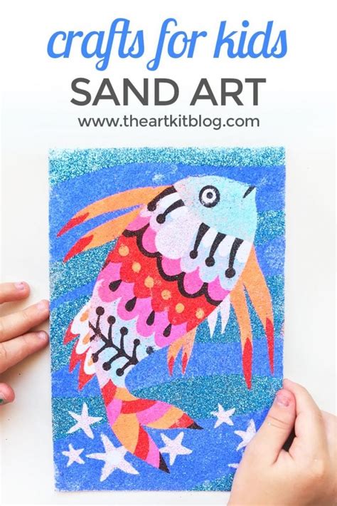 Sand Art Kit for Kids: Djeco Rainbow Fish - The Art Kit