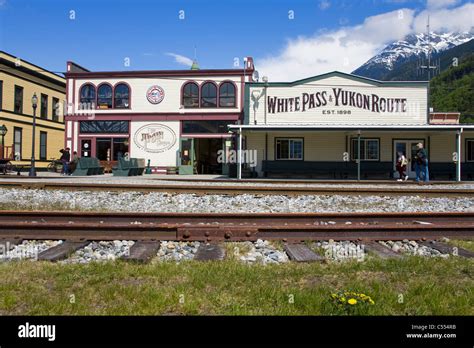 Railroad station, White Pass and Yukon Route Railroad Station, White ...