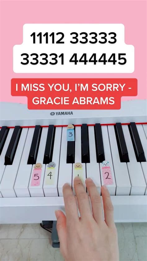 I Miss You, I’m Sorry - Gracie Abrams (Piano Tutorial) # ...