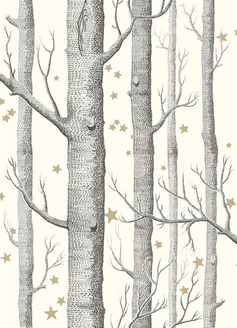 Woods and Stars by Cole & Son - Black and White - Wallpaper : Wallpaper Direct | Cole and son ...