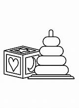 Baby Toys Coloring Page  Free Printable Pages sketch template