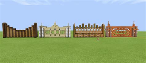 i made walls with different types of wood : r/Minecraft