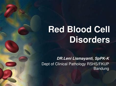 PPT - Red Blood Cell Disorders PowerPoint Presentation, free download ...