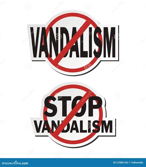 Stop Vandalism Conceptual Illustration | CartoonDealer.com #164567226