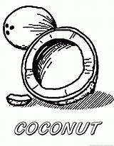 Coconut Coloring Pages sketch template
