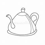 Simple Coloring Page Kettle To Be Colored The Book For Kids  sketch template