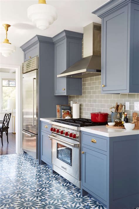 Modern Deco Kitchen Reveal - Emily Henderson | Kitchen cabinets painted grey, Grey painted ...