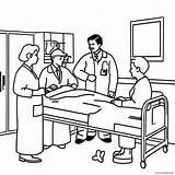 Hospital Scene Coloring Page 14790 11645 sketch template