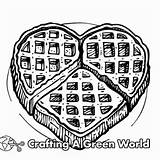 Waffle Coloring Pages  Free & Printable sketch template
