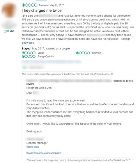 Negative Review Template